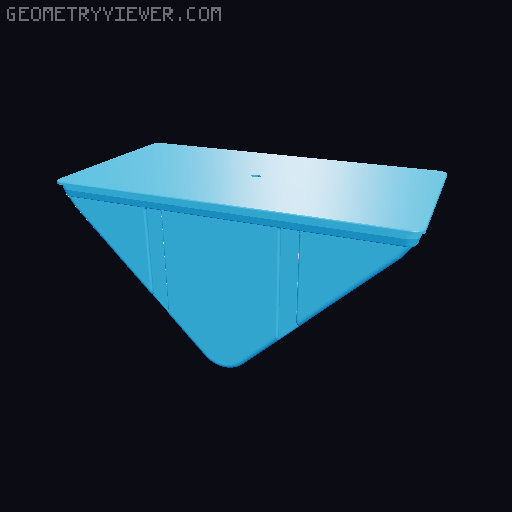 corner shelf, drawer for bakery (airtight) 3D model thumbnail