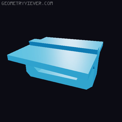 3rd Gen 4Runner Cargo Cover Mount 3D model thumbnail