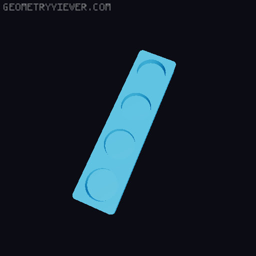 Gridfinity NUUN Tube Storage 3D model thumbnail