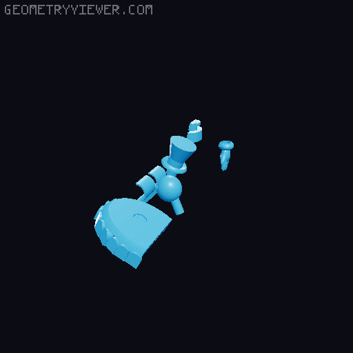 Caine Action Figure 3D model thumbnail