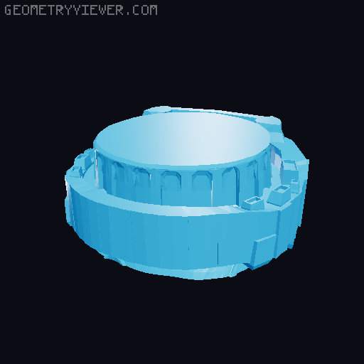 Serenity [Firefly] with landing gear and swivel engines 3D model thumbnail