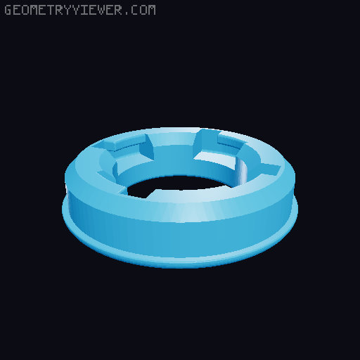 Wristband Stacker 3D model thumbnail
