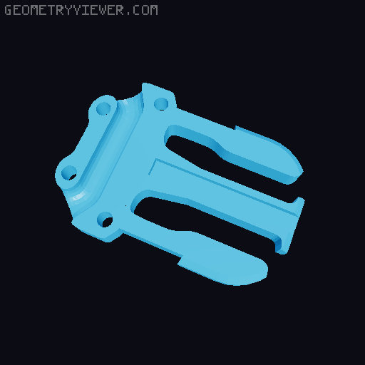 Mammut backpack chest clip replacement 3D model thumbnail