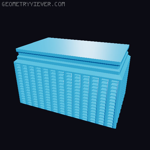 Prismatic Vase Mode Silica Gel Container. Super fast print 3D model thumbnail