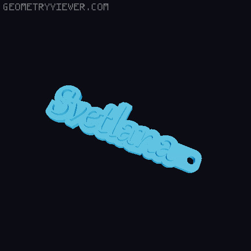 Брелок / Keychain 3D model thumbnail