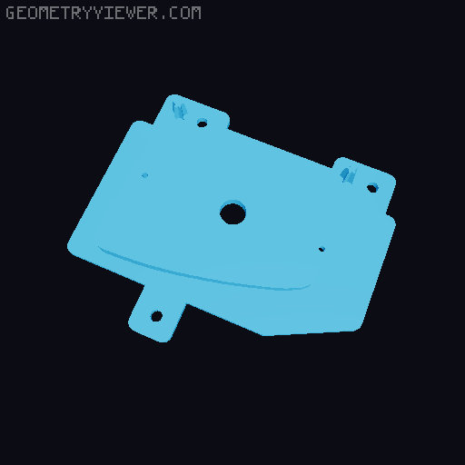 Jeep Gladiator Bumper Plate 3D model thumbnail