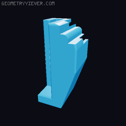 "Slack Lack" Enclosure for 2mm glass 3D model thumbnail