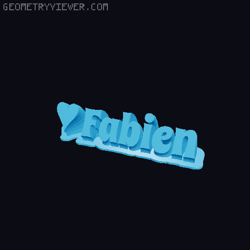 Valentine sculpture 3D model thumbnail