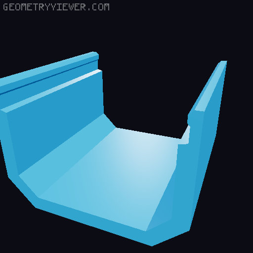 Underware Channel Tops (I, L, C, T, X) - Extra height + Parametric models 3D model thumbnail