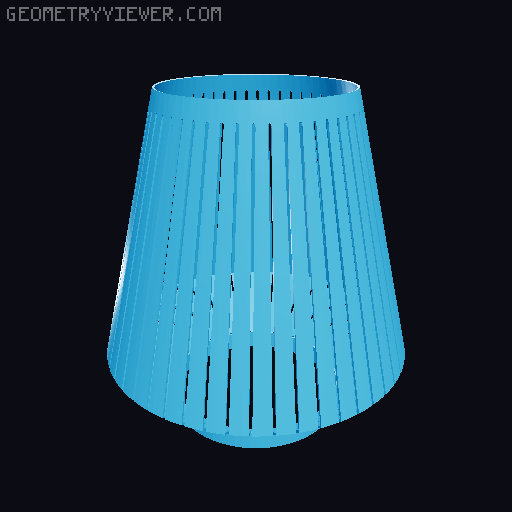 HaloWire Lamp – Modern LED Table Light 3D model thumbnail