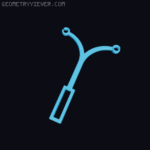 Ender 3 Filament Guide  3D model thumbnail
