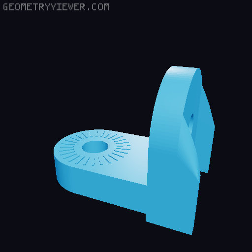 Coolpix S3300 mount. 3D model thumbnail