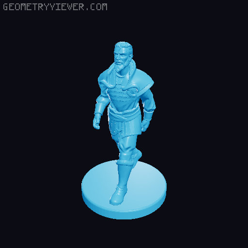 Yggdrasil: Chronicles boardgame plastic figures 3D model thumbnail