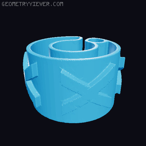 Characters For Cable Description 5mm/0.20″ Diameter 3D model thumbnail