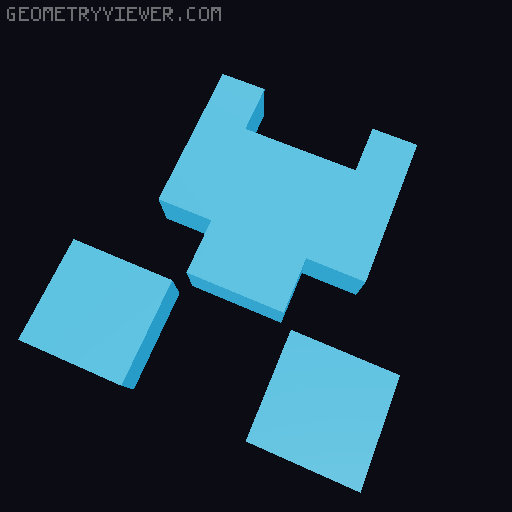 Dummy 13 Minecraft Creeper Head 3D model thumbnail