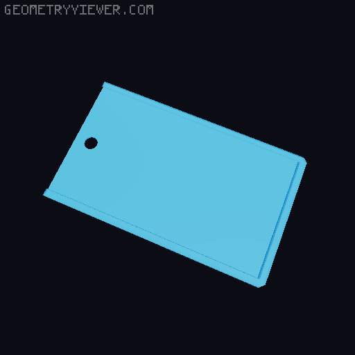 Bag tag ROARing Flexi-Rex 3D model thumbnail