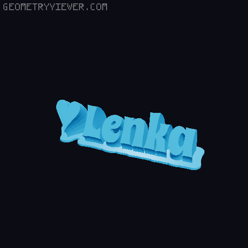Valentine sculpture 3D model thumbnail