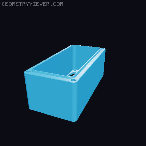 BentoBox v2 - Fan housing for Nidec UltraFlow server fan 3D model thumbnail