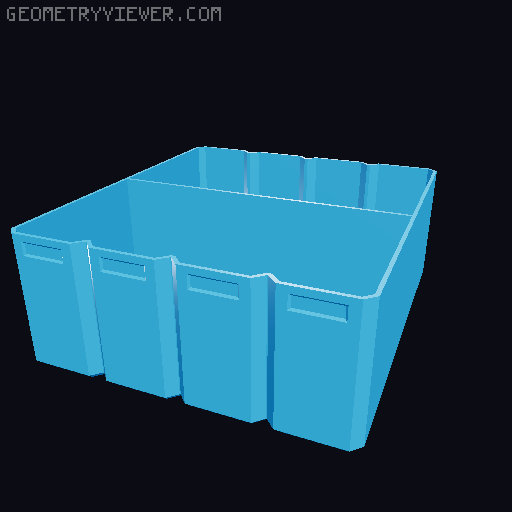 Rugged Box Thinner Inserts 3D model thumbnail