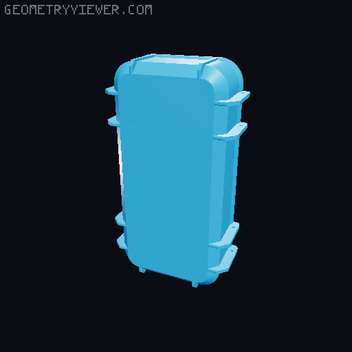 Flipper Zero Case (without overhangs) 3D model thumbnail