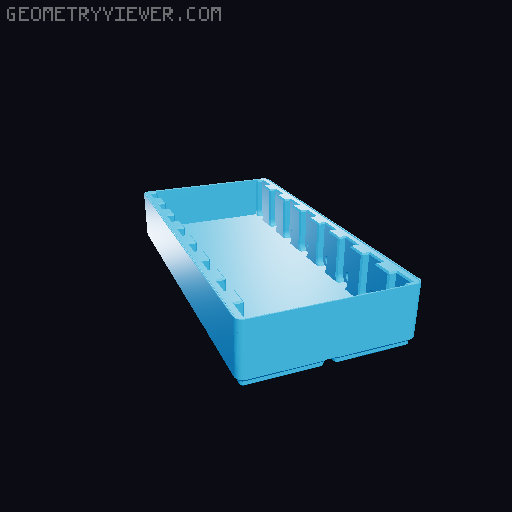 Revo Nozzle Box Gridfinity Edition 3D model thumbnail