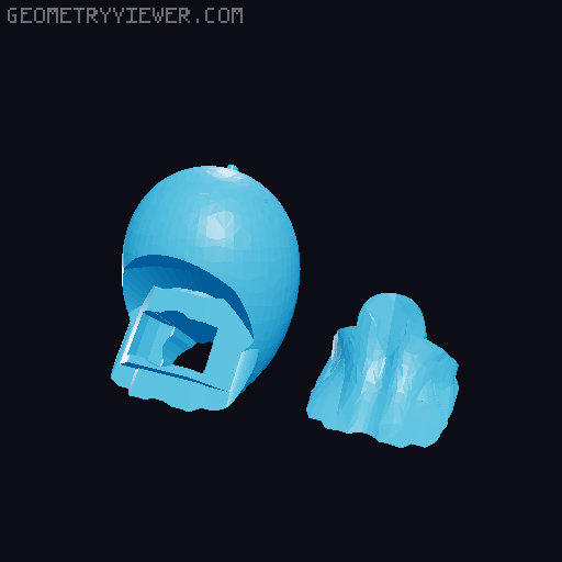 Pregnant belly for Dummy 13 3D model thumbnail