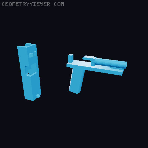 Pistol/Gun for Carbon/Dummy 13 BETA (MOVING SLIDE+Silencer variant) NO GLUE REQ 3D model thumbnail