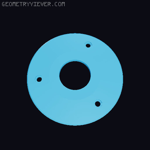 Clothes drier post hole surround 3D model thumbnail