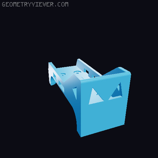 VOYAGER-MK1 RC Parts Refined | Battery and ESC holder 3D model thumbnail