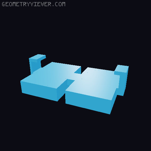 Mini 13 Tech Deck holder 3D model thumbnail