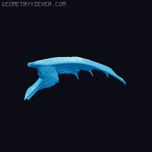 Cut Up Red Dragon 3D model thumbnail