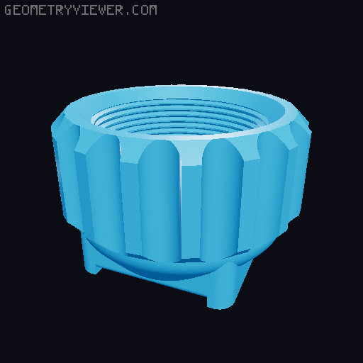 OV3660 M12-0.5 Lens Adapters 3D model thumbnail