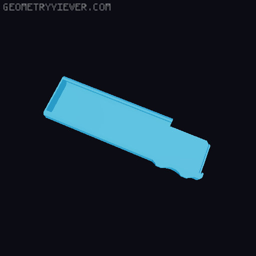 OTF Fidget Knife for PETG with Shell 3D model thumbnail