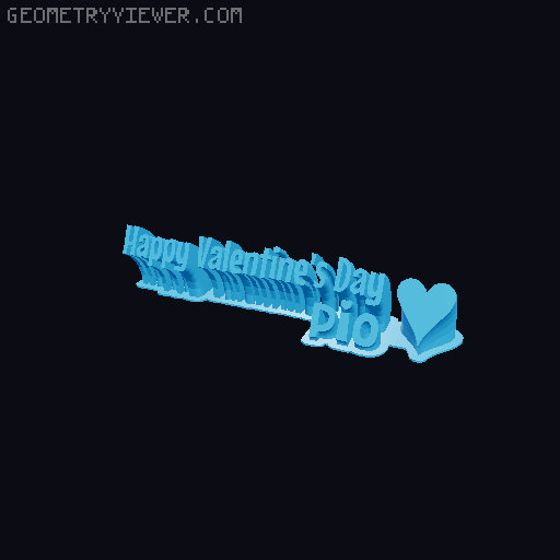 Happy Valentines Day... 3D model thumbnail