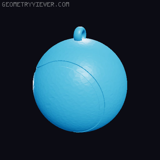 Sports Ball Ornaments - Football Tennis Golf Soccer 3D model thumbnail