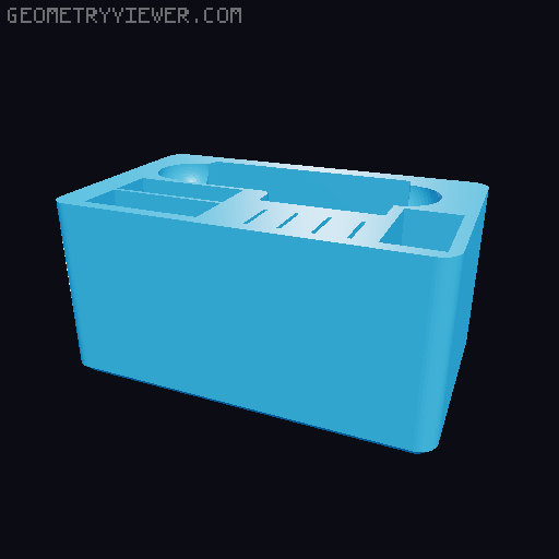 GoPro 5-6-7 Rugged Box 3D model thumbnail