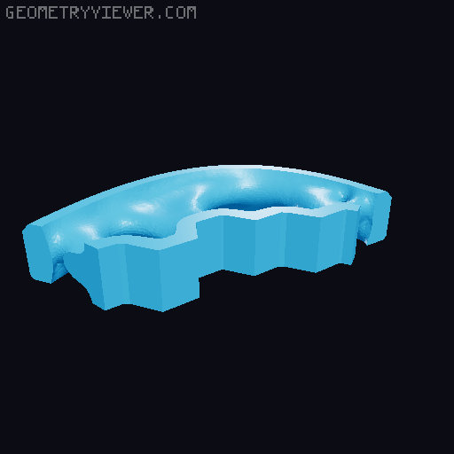 Topology Optimized Prusacaster Body 3D model thumbnail