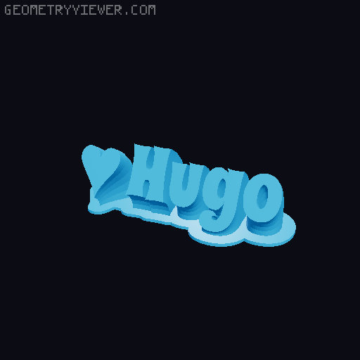 Valentine sculpture 3D model thumbnail