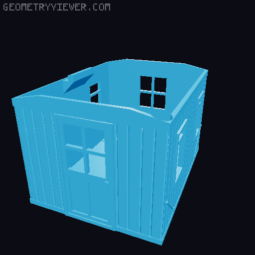 Shortline Bobber Caboose 3D model thumbnail