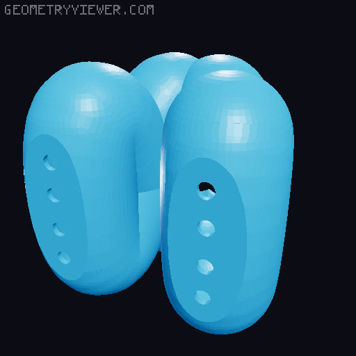 Equation-Driven Guided Sweep Pots 3D model thumbnail