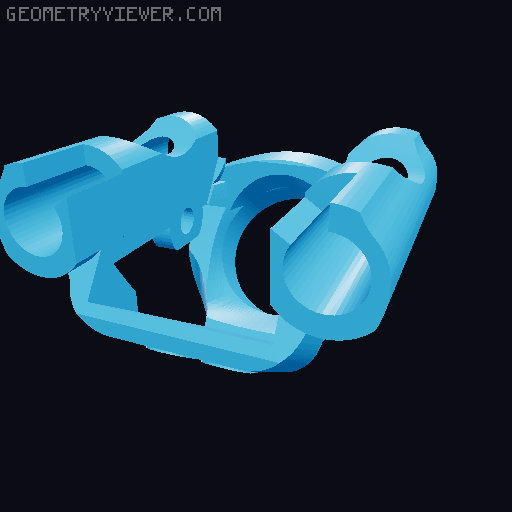 104archit. TPU Camera Mount for Bahamut / Bahamut REX (45°–58° | HDZero Nano90 V2 / Foxeer Predator V5) 3D model thumbnail