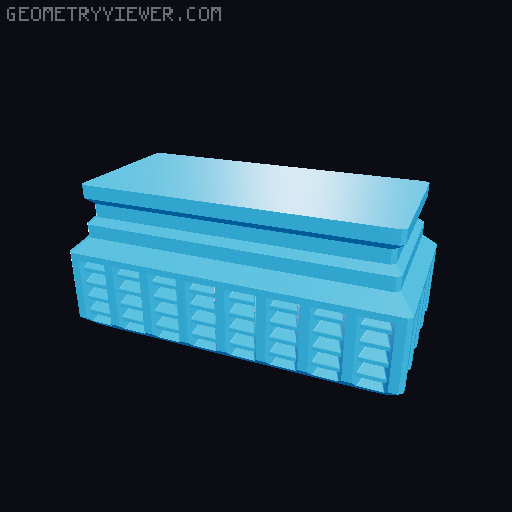 Prismatic Vase Mode Silica Gel Container. Super fast print 3D model thumbnail