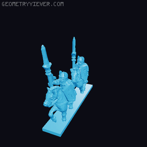 Numenorean Knights 10mm Scale 3D model thumbnail