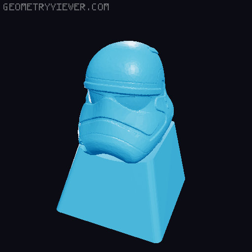Star Wars Key Caps - Darth Vader and Stormtrooper 3D model thumbnail