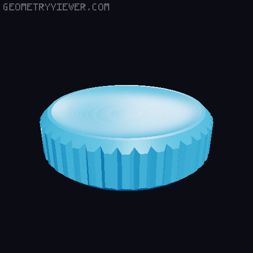 Gear spinner - 608/635 bearing versions 3D model thumbnail