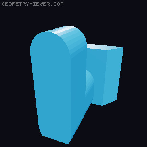 Skadis Hex Round Scraper Holder 3D model thumbnail
