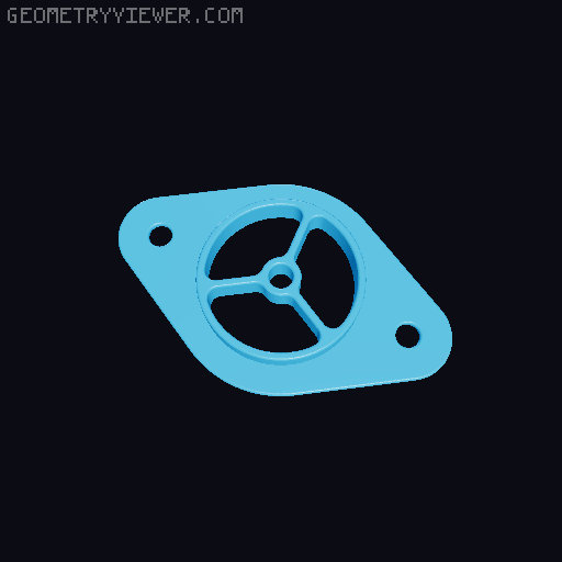 Vacuum relief valve for the Cyclone system 3D model thumbnail
