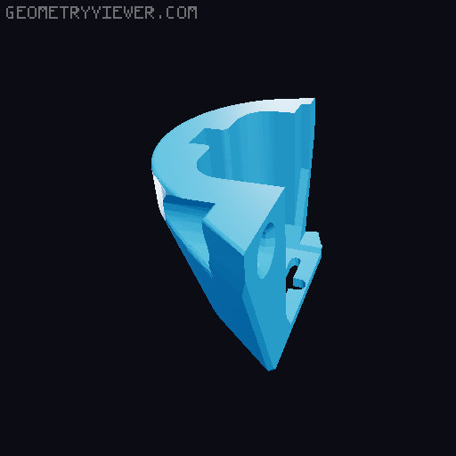 Protean double stack mag reciever 3D model thumbnail
