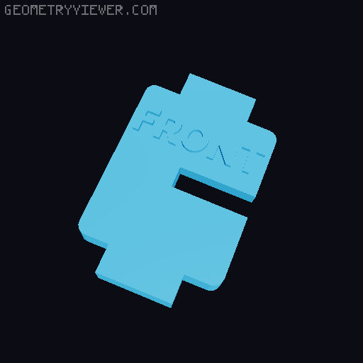 AT-ST kit card separate parts 3D model thumbnail