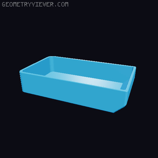 Basic set of inserts for cantilever tool sewing box 240x205 3D model thumbnail